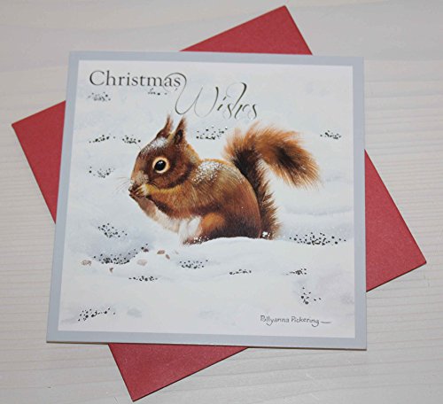 Otter House Weihnachtskarte - Snow is Falling - Eichhörnchen von Otter House
