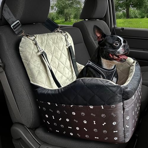 OtterPets Autositz für kleine Hunde, Memory-Schaum, mit dickem Kissen für mittelgroße Hunde unter 15,9 kg, 3 Aufbewahrungstaschen mit Reißverschluss, 2 Sicherheitsgurte, Geschirr im Lieferumfang OtterPets Autositz für kleine Hunde, Memory-Schaum, mit dickem Kissen für mittelgroße Hunde unter 15,9 kg, 3 Aufbewahrungstaschen mit Reißverschluss, 2 Sicherheitsgurte, Geschirr im Lieferumfang von OtterPets