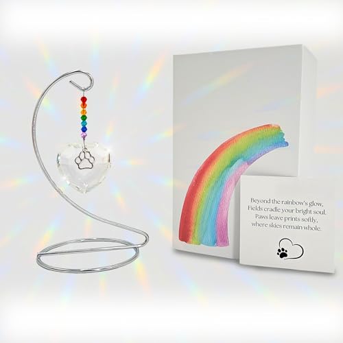OtterPets Gedenkgeschenke für Hunde, Regenbogenbrücke, Kristall-Herz und Pfote, Sonnenfänger, Haustier-Gedenkgeschenke für Hunde, Hundeverstorben-Geschenke, Hundeverlust-Geschenk OtterPets Gedenkgeschenke für Hunde, Regenbogenbrücke, Kristall-Herz und Pfote, Sonnenfänger, Haustier-Gedenkgeschenke für Hunde, Hundeverstorben-Geschenke, Hundeverlust-Geschenk von OtterPets
