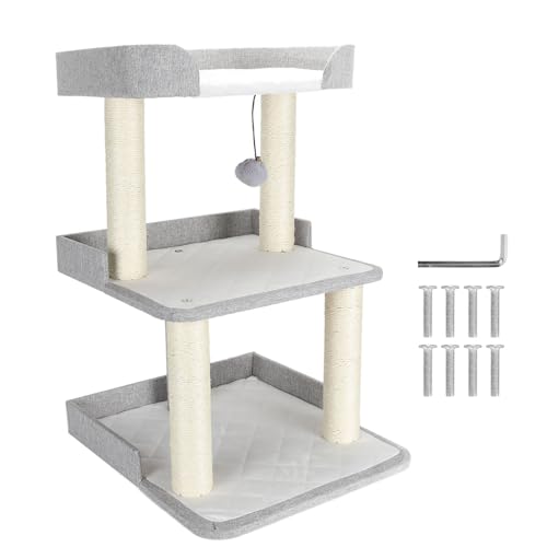 Cat Tree Tower - Cat Climbing Tree with Reinforced Base - 3 Layers Stable Scratch Resistant - Easy to Clean for Garden Backyard and Deck Cat Tree Tower - Cat Climbing Tree with Reinforced Base - 3 Layers Stable Scratch Resistant - Easy to Clean for Garden Backyard and Deck von Otufan