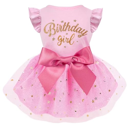 Otunrues Hunde-Geburtstagskleid, Tüllkleid mit großer Schleife, Prinzessinnen-Hunde-Geburtstags-Outfit, Mädchen, Hundekleider, Kleidung für kleine Hunde und Katzen, Rosa, Größe M Otunrues Hunde-Geburtstagskleid, Tüllkleid mit großer Schleife, Prinzessinnen-Hunde-Geburtstags-Outfit, Mädchen, Hundekleider, Kleidung für kleine Hunde und Katzen, Rosa, Größe M von Otunrues