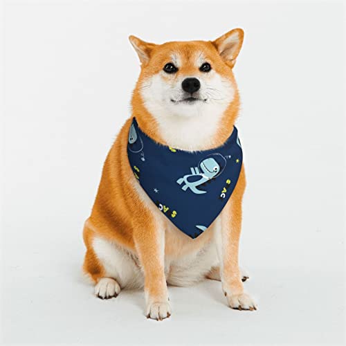 Hunde-Bandanas mit Weltraum-Dinosaurier-Motiv, dreieckiger, wendbarer Haustier-Schal für Jungen und Mädchen, Bandana für kleine, mittelgroße und extra große Hunde Hunde-Bandanas mit Weltraum-Dinosaurier-Motiv, dreieckiger, wendbarer Haustier-Schal für Jungen und Mädchen, Bandana für kleine, mittelgroße und extra große Hunde von Oudrspo