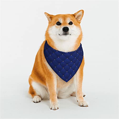 Marineblaue Hundehalstücher, dreieckiger wendbarer Haustierschal für Jungen und Mädchen, Halstuch für kleine, mittelgroße und extra große Hunde von Oudrspo