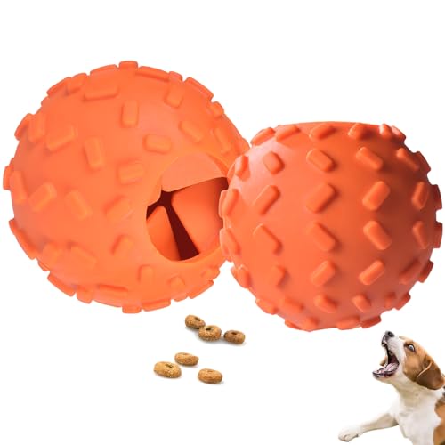 Ouilter Hundespielzeug mit Leckerli-Spender – 2 Stück, interaktives Hundespielzeug gegen Langeweile, Bereicherung, Hundespielzeug, Puzzle, Zahnspielzeug, Kauspielzeug für kleine/mittelgroße Hunde, von Ouilter