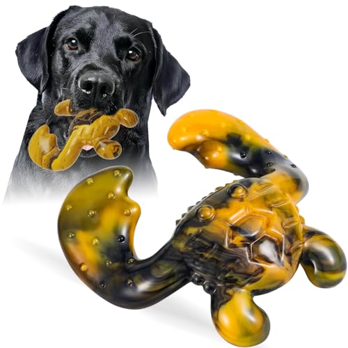 Ouilter Hundespielzeug für aggressive Kauer, Hundespielzeug für mittelgroße und große Hunde, robustes Nylon-Kauspielzeug mit Speckgeschmack, Kauspielzeug für aggressive Kauer, Gelb Ouilter Hundespielzeug für aggressive Kauer, Hundespielzeug für mittelgroße und große Hunde, robustes Nylon-Kauspielzeug mit Speckgeschmack, Kauspielzeug für aggressive Kauer, Gelb von Ouilter