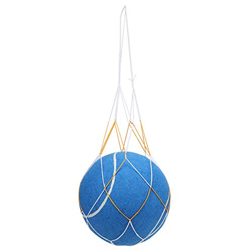 Oumefar Exklusives Haustierspielzeug mit Netz, Stabiler Aufblasbarer Tennisball, Haustierspielzeug, Hohe Haltbarkeit für den Innen- und Außenbereich (Blau) von Oumefar