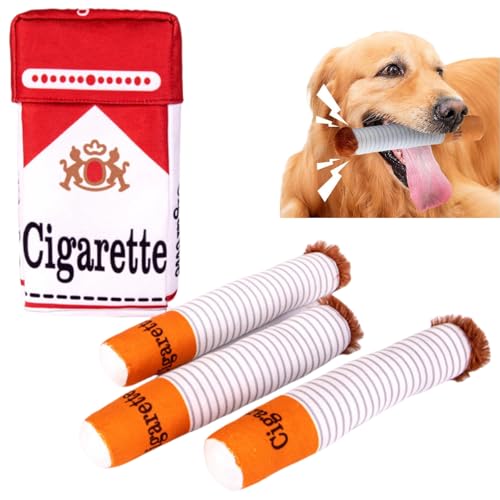 1 x interaktives Hundespielzeug, Hundespielzeug, Kichern, Quietschspielzeug, Zigarette, Hundespielzeug, Hundespielzeug gegen Langeweile, lustiges Hundespielzeug, interaktives Plüschspielzeug, 1 x interaktives Hundespielzeug, Hundespielzeug, Kichern, Quietschspielzeug, Zigarette, Hundespielzeug, Hundespielzeug gegen Langeweile, lustiges Hundespielzeug, interaktives Plüschspielzeug, von Oumun