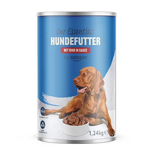 by Amazon Dosen-Hundenassfutter, Rind in Sauce , 1.24kg (1er-Pack) von by Amazon