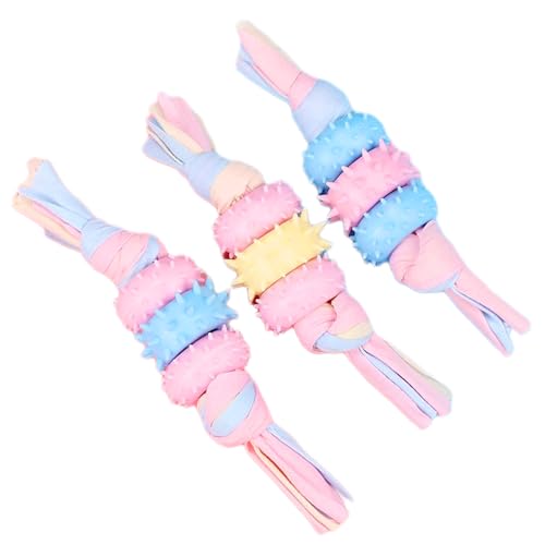 Kauspielzeug für Welpen, 3 Stück, Welpenspielzeug mit interaktiven Baumwollseilen zum Zahnen kleiner Hunde, interaktives Haustierspielzeug, Geschenk für Hunde, orale Zähne, Kauspielzeug für Welpen (D) Kauspielzeug für Welpen, 3 Stück, Welpenspielzeug mit interaktiven Baumwollseilen zum Zahnen kleiner Hunde, interaktives Haustierspielzeug, Geschenk für Hunde, orale Zähne, Kauspielzeug für Welpen (D) von Oushebck