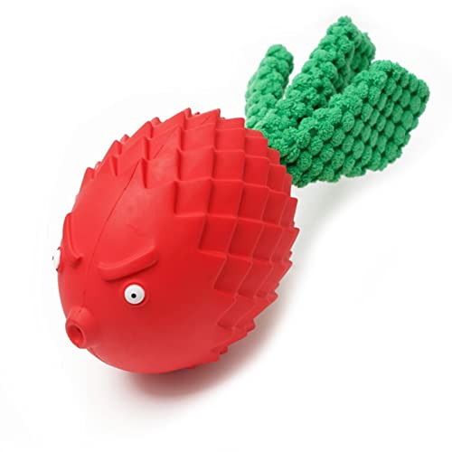 Oushebck Hundespielzeug, unzerstörbar, Kauspielzeug für Welpen, langlebig, Gummi, quietschend, für kleine, mittelgroße und große Rassen, Rot Oushebck Hundespielzeug, unzerstörbar, Kauspielzeug für Welpen, langlebig, Gummi, quietschend, für kleine, mittelgroße und große Rassen, Rot von Oushebck