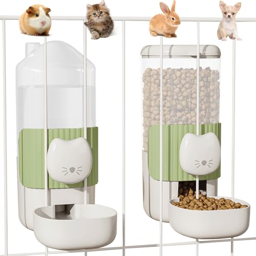 Automatischer Wasserspender für Katzenfutter, 1 l, automatischer Schwerkraft-Futterspender und Wasserspender, Käfig, Katzen-, Hundefutter- und Wasserspender für Kätzchen, Welpen, Kaninchen, Automatischer Wasserspender für Katzenfutter, 1 l, automatischer Schwerkraft-Futterspender und Wasserspender, Käfig, Katzen-, Hundefutter- und Wasserspender für Kätzchen, Welpen, Kaninchen, von Outamateur