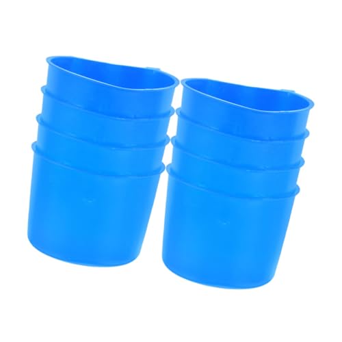 Outanaya 8 Stück Bird Bowl Kaninchen -Fütterungstasse Vogelgeschirr für Käfig Hühnerkoop -Käfigbecher Hängende Futterschale Kaninchenfutterteller hängender Futterkäfig Welpenwasserschale von Outanaya