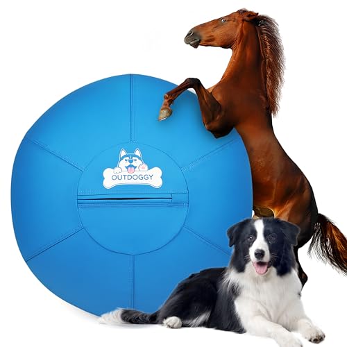 Herding Ball für Hunde – Langlebiger, zweilagiger Herding Ball, perfekt für mittelgroße bis große Rassen wie Australian Shepherd, Border Collie und Rinderhunde von Outdoggy