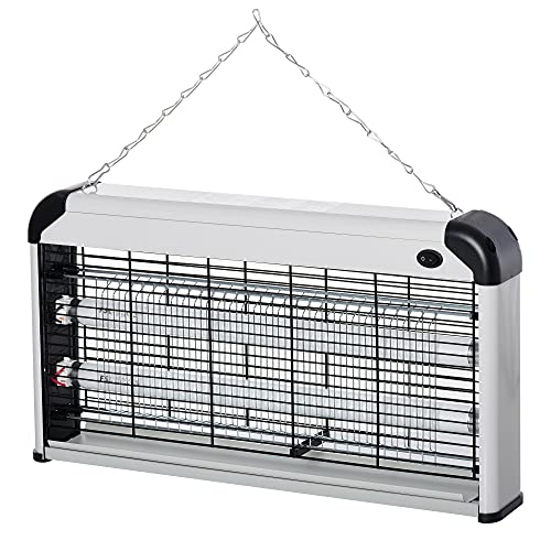 Outsunny UV-Lampe, Insektenschutz, Insektenvernichter, 30 W, Schwarz / Grau Outsunny UV-Lampe, Insektenschutz, Insektenvernichter, 30 W, Schwarz / Grau von Outsunny
