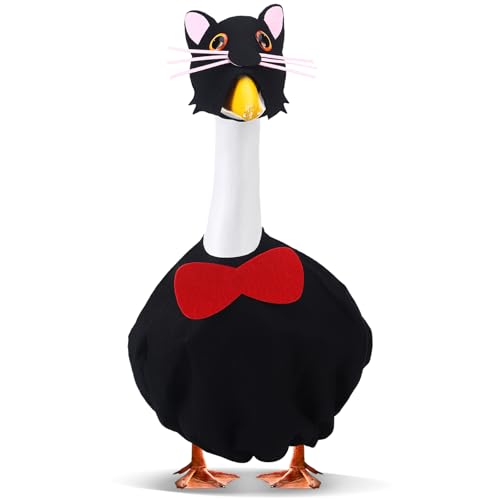 Outus Halloween-Katzen-Outfits, lustiges schwarzes Katzen-Outfit für Veranda, Gans, 58,4 cm, Rasengänse, Katzenkleidung, Urlaubskostüm für Halloween, Outdoor, Hof, Garten, Dekoration Outus Halloween-Katzen-Outfits, lustiges schwarzes Katzen-Outfit für Veranda, Gans, 58,4 cm, Rasengänse, Katzenkleidung, Urlaubskostüm für Halloween, Outdoor, Hof, Garten, Dekoration von Outus