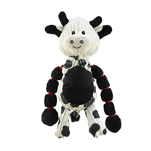 Charming Pet Thunda Tugga Hundespielzeug, Kuh, Plüsch, quietschend von Charming Pet