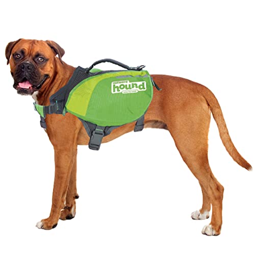 Kyjen 22006 Outward Hound DayPak Hunde-Rucksack Tasche im Satteltaschenstil, verstellbar, Größe L, grün von Outward Hound