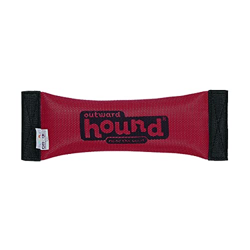 Kyjen Quietsch- / Apportierspielzeug für Hunde aus Feuerwehrschlauchmaterial, groß, Rot von Outward Hound