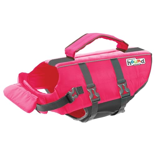 Outward Hound Granby Splash Schwimmweste für Hunde, Größe S, Pink von Outward Hound