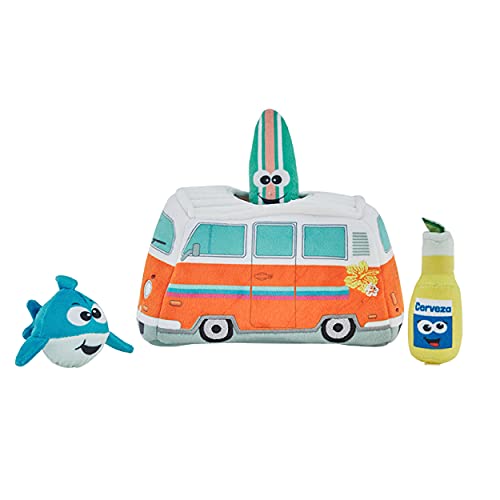 Outward Hound Hide A Surf Van Plüsch-Hundespielzeug, Puzzle von Outward Hound