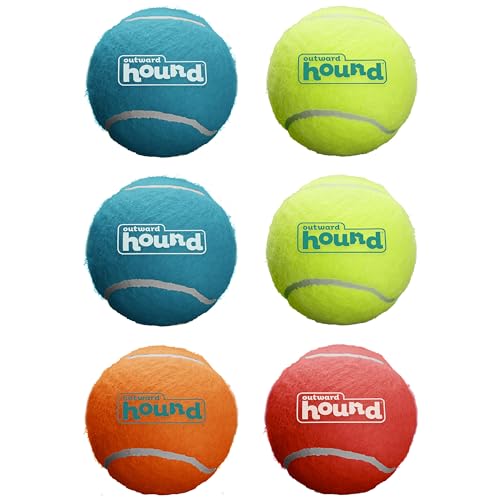 Outward Hound Squeaker Ballz Hundespielzeug zum Apportieren, Größe S, 8 Stück von Outward Hound