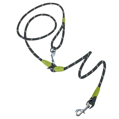 Auf Lager Freihändige Reflektierende Crossbody-Schultergurt-Leine Multifunktionale Laufleine Haustierleine(Black) von Ouxk