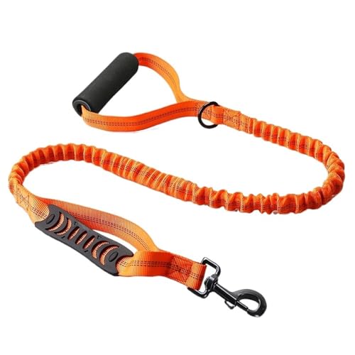 Haustier-Zugseil Explosionsgeschützte Impuls-Elastische Haustier-Leine Hundespaziergang Reflektierende Leine Haustierbedarf Hundeleine(Orange) von Ouxk