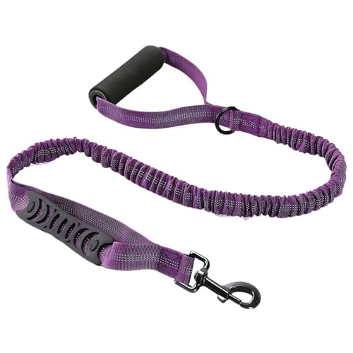 Haustier-Zugseil Explosionsgeschützte Impuls-Elastische Haustier-Leine Hundespaziergang Reflektierende Leine Haustierbedarf Hundeleine(Purple) von Ouxk