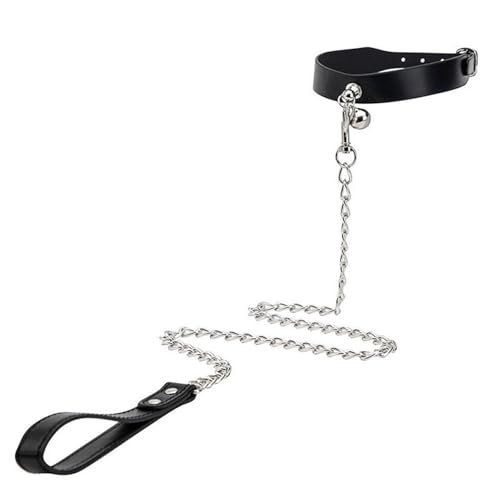 Hundeleine Aus Eisenkette, Bindungshalsband, Anti-Verlust-Geschenk for Freunde Und Liebhaber(Black) von Ouxk