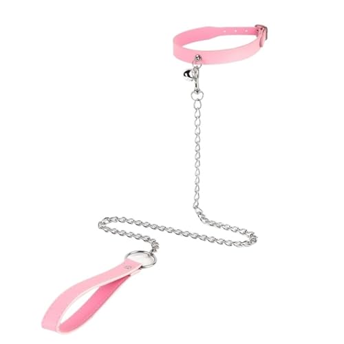 Hundeleine Aus Eisenkette, Bindungshalsband, Anti-Verlust-Geschenk for Freunde Und Liebhaber(Pink) von Ouxk