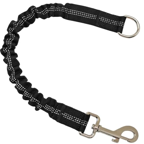 Hundeleine Stoßdämpfer Mittlere Hunde Haustier Elastisches Seil Unzerstörbares Spielzeug Spazierleinen Verlängerung Bungee Schwarze Trainingsleine(Black) von Ouxk