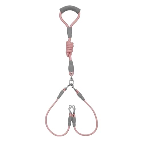 Hundeleine Walk-Hundeleine Mittlere Doppel-Hundekette Doppelleine Eine Schleppleine Zwei Leinen Mit Tierbedarf(Fen-A) von Ouxk