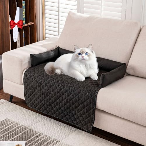 Oveallgo Pelzbarn Kühlendes Sofabett, Pelzbarn Kühlendes Sofabett Hundebett Cooling Bed, Pelsbarn Heatrelief Cooling Dog Bed (Black, 75 * 120cm) von Oveallgo