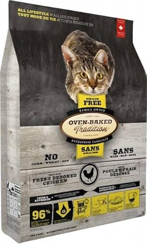 Oven Baked Tradition Cat Food Grain Free Chicken Trockenfutter für erwachsene Katzen mit Huhn 2,27kg von Oven Baked Tradition