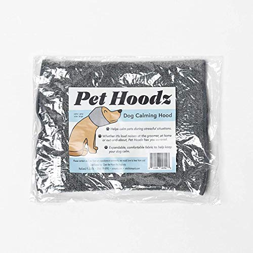 Pet Hoodz für Hunde-Angst, Fellpflege, Ohrenschützer, Hundeohrschutz, beruhigende Kapuze, Ohrkompression, Haustier-Kapuzenpullover, Hunde-Ohren-Wickel von Over The Moon Pet Products