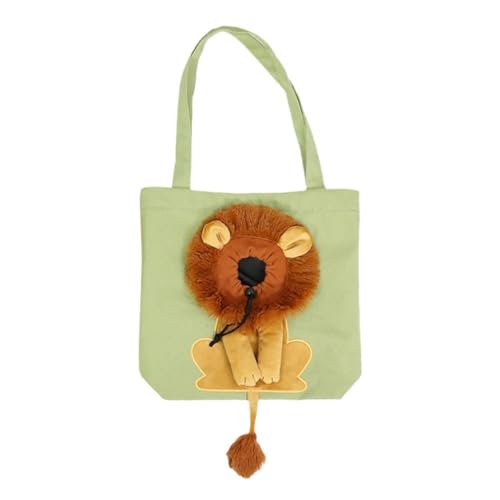 Haustier Katze Canvas Schultertasche Cartoon Löwe Haustier Leinwand Carrier Löwe Form Haustier Canvas geformte Umhängetasche Tier Sling Carrier Haustier Sling Carrier für kleine Hunde Katzen von Ovvkultoc