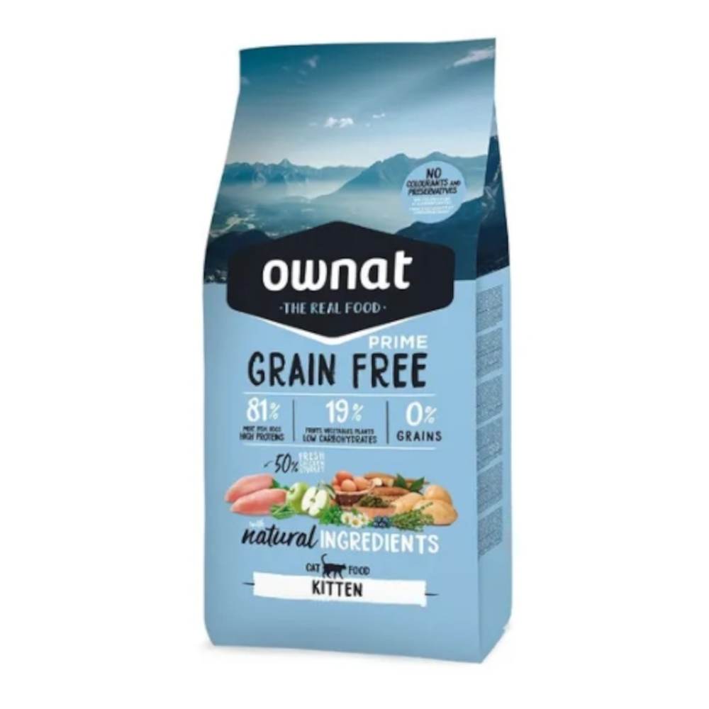 Ownat Cat Grain Free Prime Kitten - Sparpaket: 2 x 3 kg Ownat Cat Grain Free Prime Kitten - Sparpaket: 2 x 3 kg von Ownat Grain Free Prime