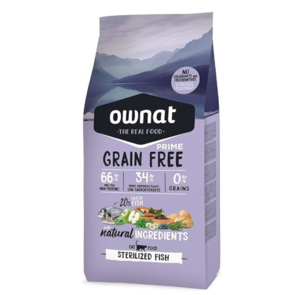 Ownat Cat Grain Free Prime Sterilised Fisch - 3 kg von Ownat Grain Free Prime