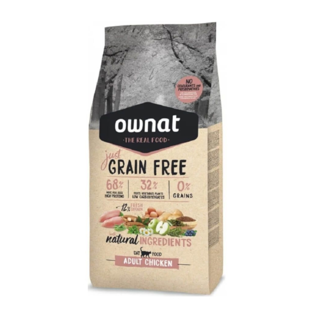 Ownat Cat Adult Just Grain Free Huhn - 3 kg von Ownat Just Grain Free