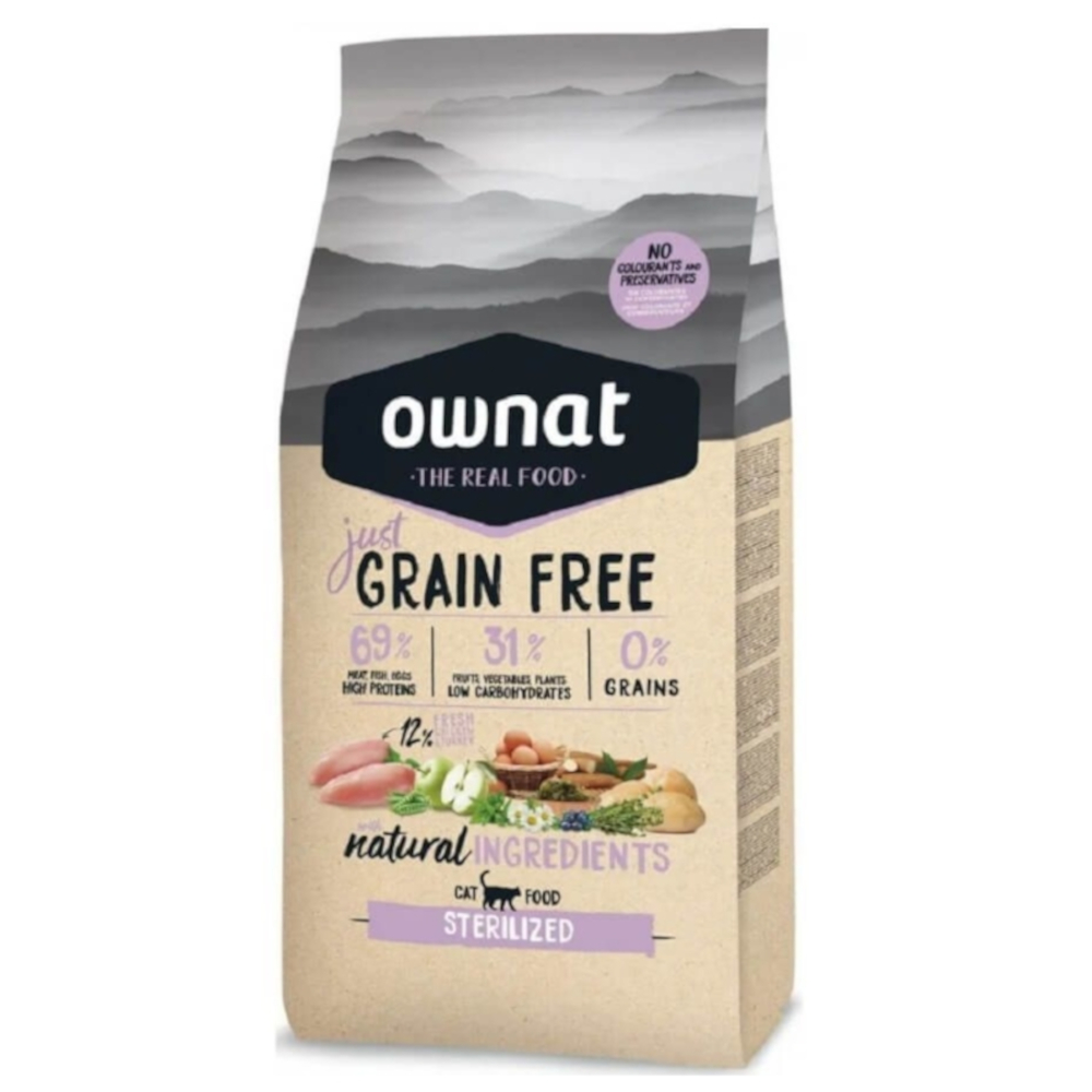 Ownat Cat Just Grain Free Sterilised Huhn - 3 kg von Ownat Just Grain Free