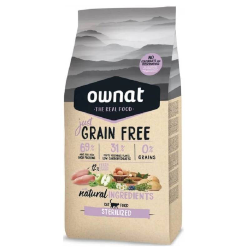 Ownat Cat Just Grain Free Sterilised Huhn - 3 kg von Ownat Just Grain Free