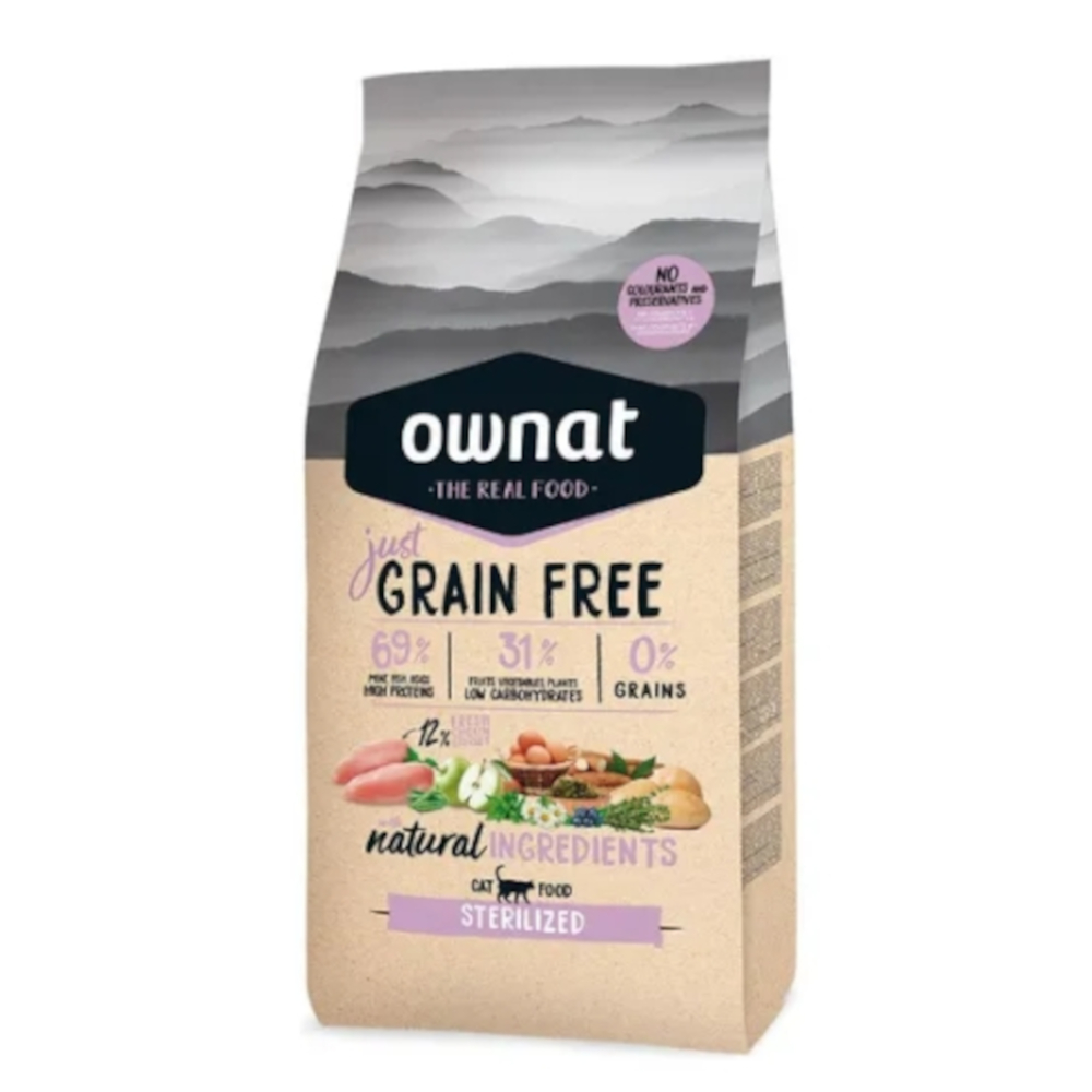 Ownat Cat Just Grain Free Sterilised Huhn - Sparpaket: 2 x 8 kg von Ownat Just Grain Free