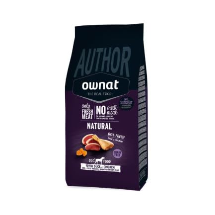 OWNAT Author Grain Free Fresh Duck&Chicken Hundefutter, 10 kg von Ownat