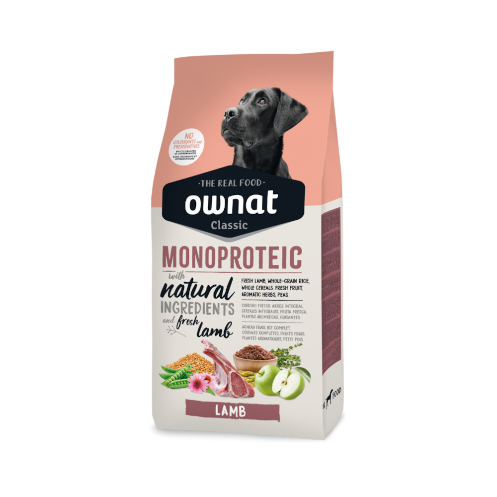 Ownat Dog Classic Monoproteic mit Lamm - 20 kg von Ownat
