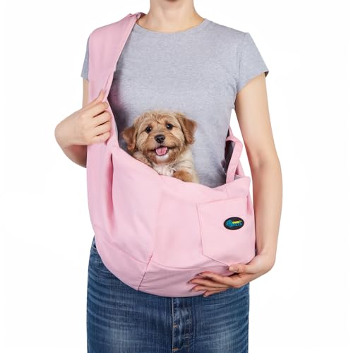 Ownpets Hundetragetasche, Hundetasche bis 11kg, Tragetasche Hund, Tragetuch Hund, Hundetasche mit verstellbarem Schultergurt, ca. 30cm tief und 33cm breit, Rosa Ownpets Hundetragetasche, Hundetasche bis 11kg, Tragetasche Hund, Tragetuch Hund, Hundetasche mit verstellbarem Schultergurt, ca. 30cm tief und 33cm breit, Rosa von Ownpets