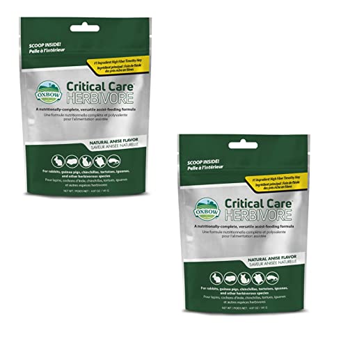 Oxbow Critical Care Herbivore | Doppelpack | 2 x 141 g | Alleinfuttermittel für pflanzenfressende Heimtiere | Zur Unterstützung der Verdauung | Mit natürlichem Anisaroma Oxbow Critical Care Herbivore | Doppelpack | 2 x 141 g | Alleinfuttermittel für pflanzenfressende Heimtiere | Zur Unterstützung der Verdauung | Mit natürlichem Anisaroma von Oxbow