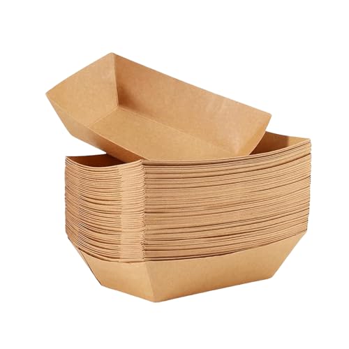 Futternapf für Haustiere, recycelbar, Kraftpapier, ergonomische Gefäßform, für kleine Rassen und Katzen, 50 Stück von Oxtxuzdm