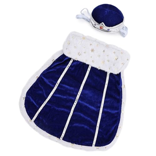 Atmungsaktive Hundekleidung Mit Kronhut Bequeme Haustier Kostüm Cosplay Accessoires Urlaub Halloween Dressing Outfit Hundekleidung Set Set Atmungsaktive Hundekleidung Mit Kronhut Bequeme Haustier Kostüm Cosplay Accessoires Urlaub Halloween Dressing Outfit Hundekleidung Set Set von Oxxggkao