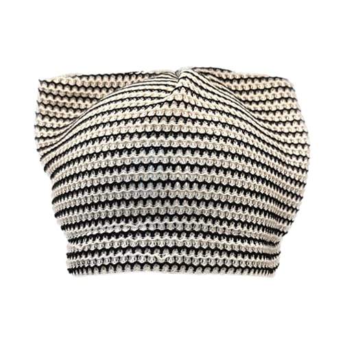 Atmungsaktive Katzenohren Gestreiftes Strickmütze Reisen Erwachsene Outdoor Größenanpassung Radfahren Wandern Bequeme Atmungsaktive Katzenohren Gestreiftes Strickmütze Reisen Erwachsene Outdoor Größenanpassung Radfahren Wandern Bequeme von Oxxggkao