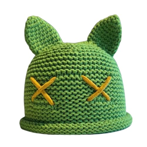 Beliebte Strickmütze Katzenohren Warme Wintermütze Süße Mädchen Eimermütze Weiche Atmungsaktive Totenkopfmütze Beliebte Strickmütze Katzenohren Warme Wintermütze Süße Mädchen Eimermütze Weiche Atmungsaktive Totenkopfmütze von Oxxggkao